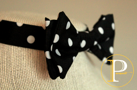 Polka Dot Black and White Pursuit By Ivery Bowtie