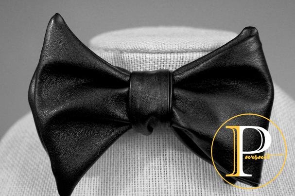 Power Faux Leather Pursuit By Ivery bowtie